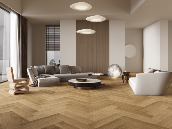 American Oak Herringbone Collection-Macoroon